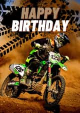 Happy Birthday - Motocross - Mud Tracks Birthday created by Berklesful Designs