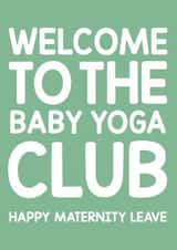 Cute maternity leave card - classic cute - for friend, work colleague, sister. created by Thirty Mussels