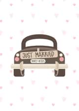 Cute Just married card created by GIFTS BY ANNA