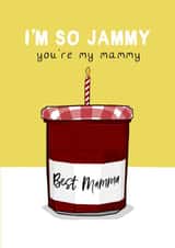Funny Birthday Card - Bonne Maman - Jammy You're My Mammy created by Running with Scissors