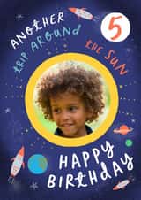 Personalised Birthday Photo Card created by patternmuse - photo2023 5 Birthday Personalised Photo Card 19779