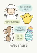 Cute Easter Card - Pun created by Creaternet