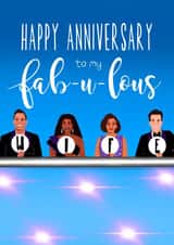 Funny Anniversary Card - Wife - Strictly Come Dancing created by Running with Scissors