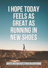 Running Birthday Wishes - Good Luck Running Card - Card for Runners created by Berklesful Designs