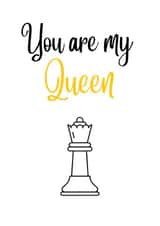 Queen Anniversary Card - Valentines Card - Birthday Card - Chess Queen created by Berklesful Designs