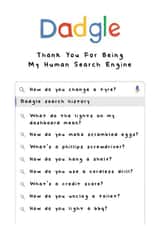 Funny Father's Day Card - Google - Dadgle - Search Engine created by AbiGoLucky