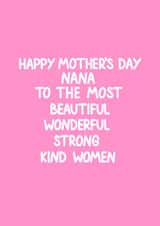 Mother's Day Cards For Nana created by HCD Illustration