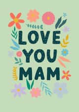 Floral love you mam Mother’s Day card created by Pearl Studio