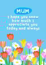 Heartfelt Mother's Day Card - Mum - Floral Appreciation created by ellavation studio