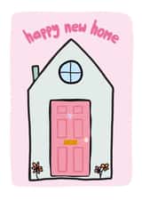 Pretty Pink New Home Card created by Flora Mack