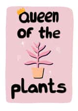 Magical Queen Of The Plants Pink Card created by Flora Mack