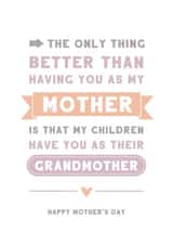 Typographical Grandma Mothers Day Card created by Cloud 9 Design