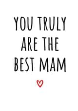 Cute Mother's Day Card - Best Mam - From the Heart created by Amy (Hedgecards)