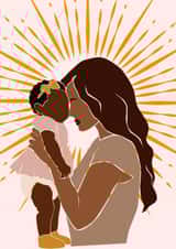 'Mummy's Little Girl' Cute Mother's Day Card Perfect for the new mummy! created by Vanessa Esther Free-Spirited Designs