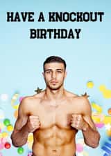 Funny boxing birthday card, dad, son, brother, friend, uncle, grandad, nephew created by Absolute Shants