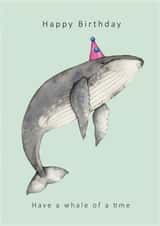 Whale birthday card created by Dani Williams
