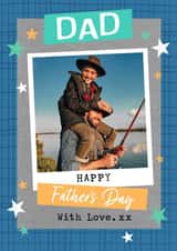 Personalised Father's Day Photo Card created by Dalia Clark Design - Cute Father's Day Card - With Love - Dad