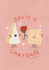 Cute anniversary card for significant other - charcuterie board - charcutie created by Lydia Creates