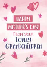 Cute Mother's Day Card - From the Grandchildren - Flowers created by Geordies Love Gin