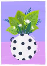 Have A Great Day. Cute floral display for her. created by Hen Overton Designs