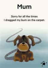 Dog bum remorse created by Leanne Congdon