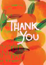 Zesty thank you card to celebrate your friend! created by Ulrike Mieke 