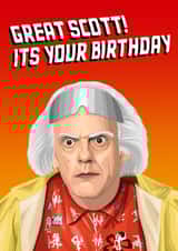Back to the Future Doc Brown card created by Ped Designs 