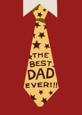 Heartfelt Father's Day Card For Dads - Necktie - The Best Dad Ever Necktie created by Night designs