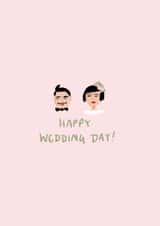 Cute Wedding Card - Couple created by Inked and Pretty