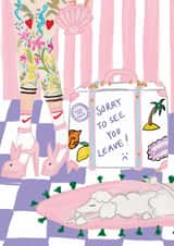 Cute Leaving Card - Sorry to see you Leave created by Inked and Pretty