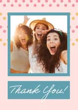 Personalised Thank You Photo Card created by Dottie Mottie - Cute Thank You Card - Friend