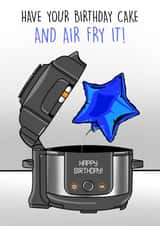 Funny Birthday Card - Air Fryer - Balloon created by Ilan Asher