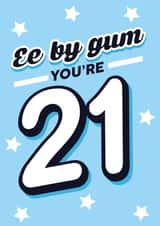 Cheeky Birthday Card - 21st - Ee by Gum created by Lindsey Sagar