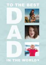 Personalised Father's Day Photo Card created by @hollielonglanddesigns - Cute Father's Day Card - Dad - Best in the World