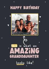 Personalised Birthday Photo Card created by LynseyLovez - Cute Birthday Card - Amazing Granddaughter