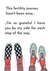 IVF journey to send to your loved one, by your side, each step of the way. created by Fertility Network UK