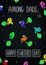 Funny Father's Day card - Among Us - Gaming created by Evie Garnett Designs
