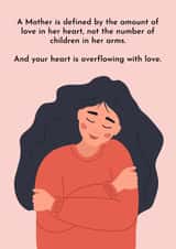 Loving card for a person who is struggling to conceive created by Fertility Network UK