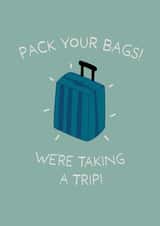 Cute card for your favourite person if you're gifting them a trip away created by Fern Designs