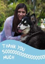 Personalised Thank You Photo Card created by Parakeets Greets thortful - thank you love Thank You Personalised Photo Card 22133