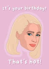 Funny Birthday Card - Paris Hilton - That's Hot! created by MintyPop