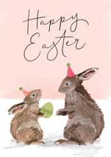 Cute Easter Card - Bunny Rabbit - Egg created by Making Meadows Ltd
