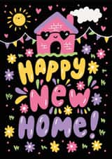 Happy New Home Card - Cute and fun house - Congratulations created by @studio27eleven