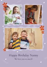 Personalised Birthday Photo Card created by Liss Doodles - Cute Birthday Card - Nanny - Love You So Much