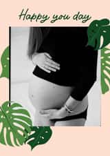 Personalised Mothers Day Photo Card created by thortful - pregnant baby Mothers Day Personalised Photo Card 22138