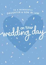 Confetti Wedding Card - Daughter and Son in Law created by Fliss Muir