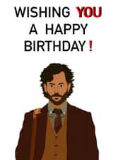 Netflix YOU Joe Goldberg birthday card created by Daisy’s Design