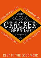 Funny Father's Day Card - You're an absolute cracker Grandad created by la la la Designs