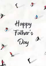 Father's Day Card - Skiing created by SophiPrints
