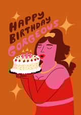 Happy Birthday Gorgeous - Birthday Card for her created by Natalie Byrne